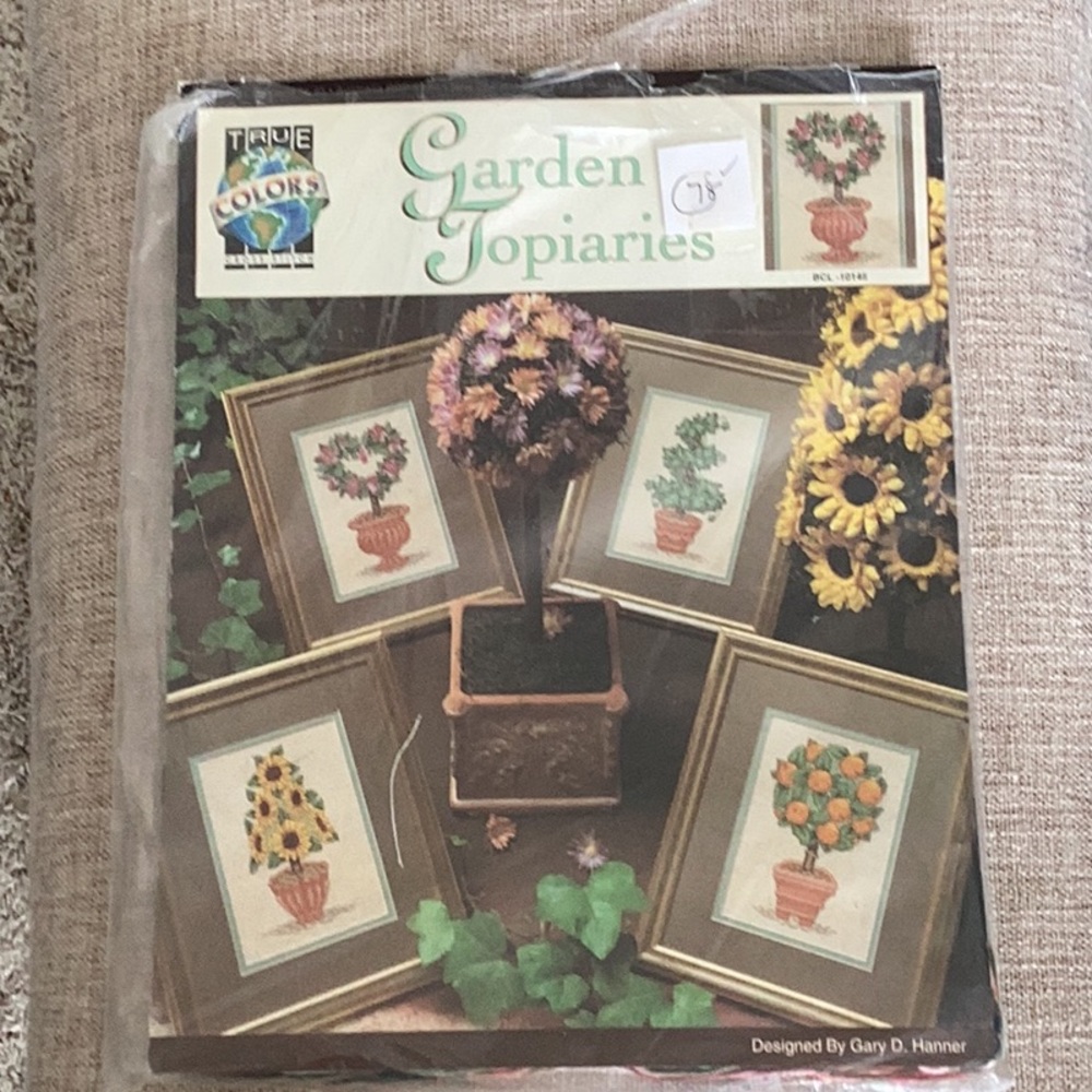 True Colors "Garden Topiaries" Counted Cross Stitch Kit #78